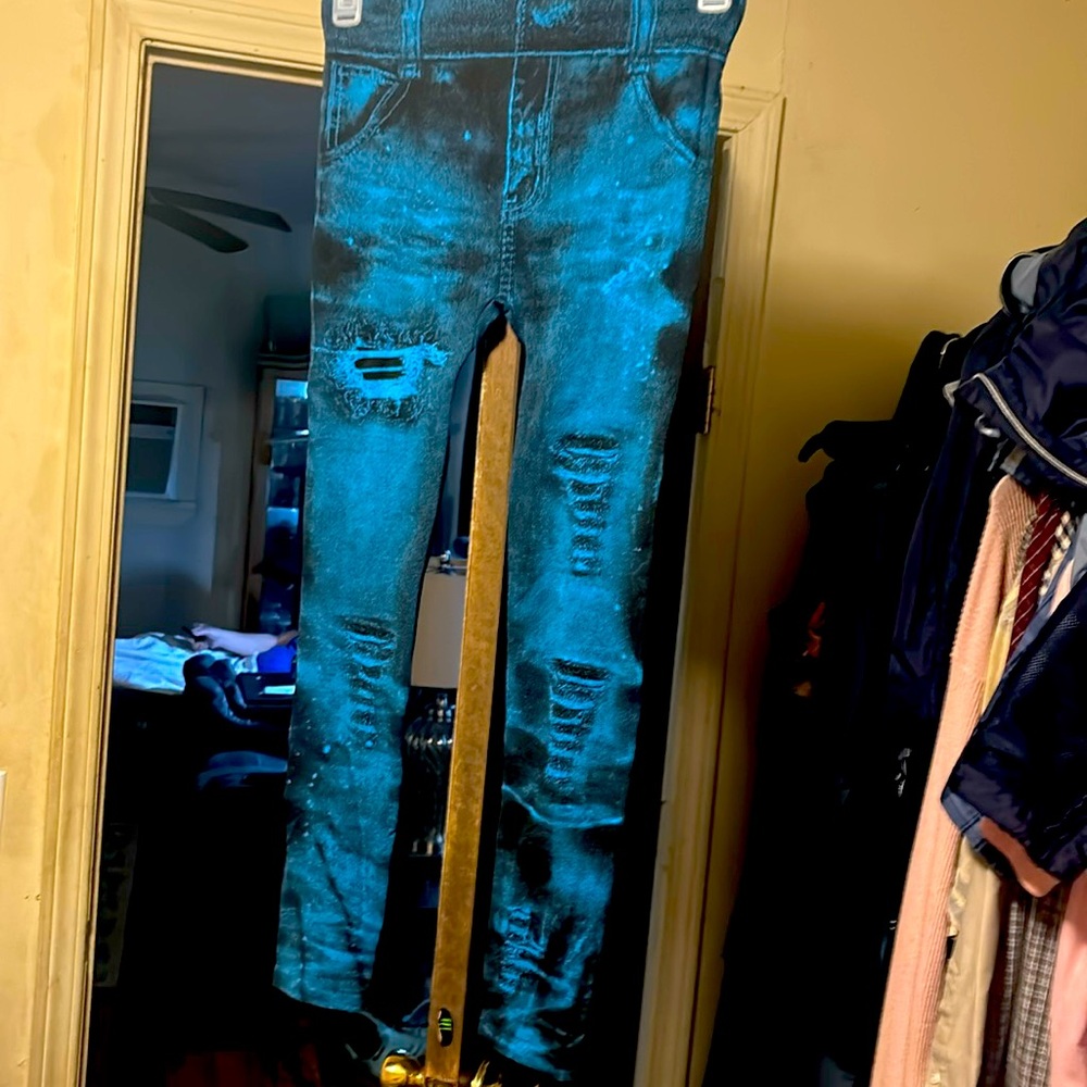Denim look a like leggings size 2x